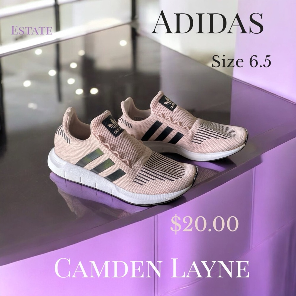 Adidas Women’s Light Pink Sneakers - Picture 1 of 3